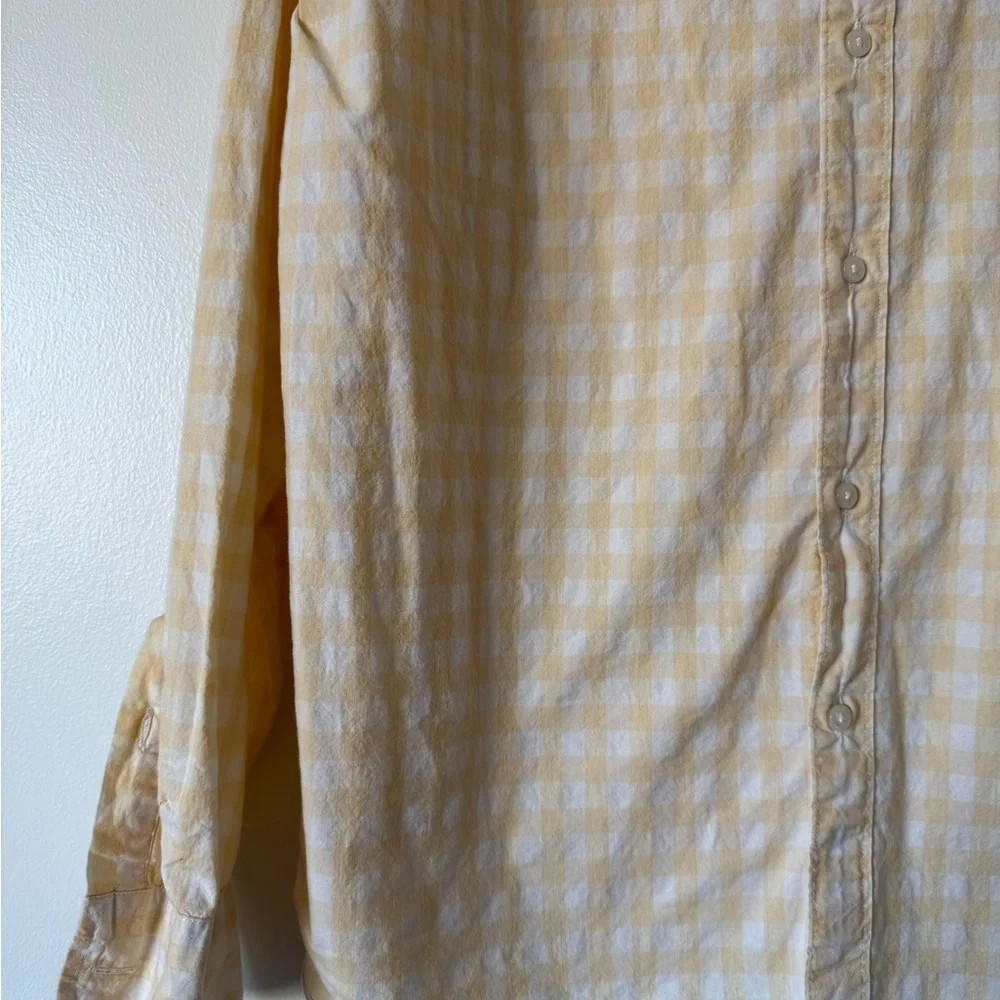 J. Crew Yellow Checkered Men's Shirt